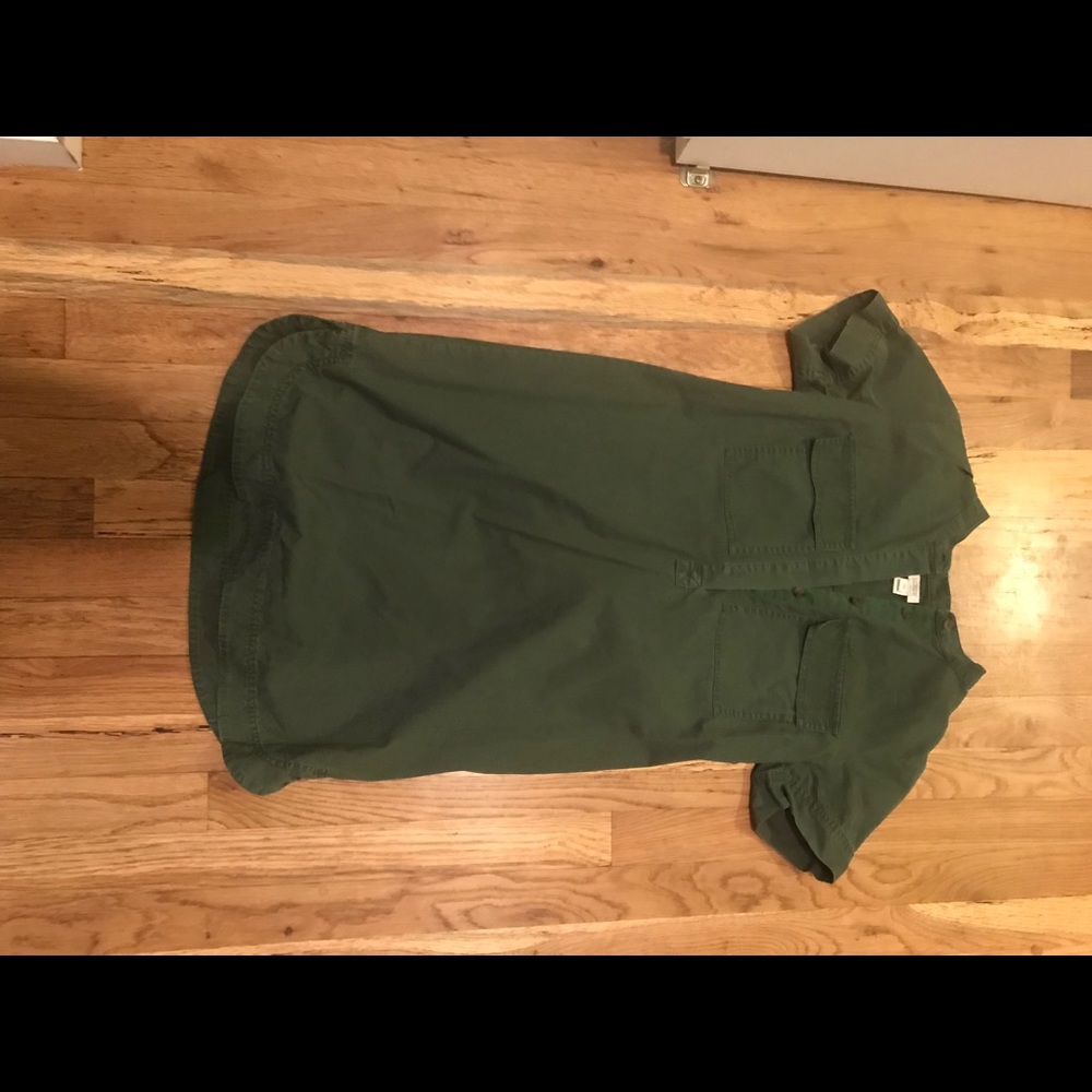 J Crew Army Green Dress